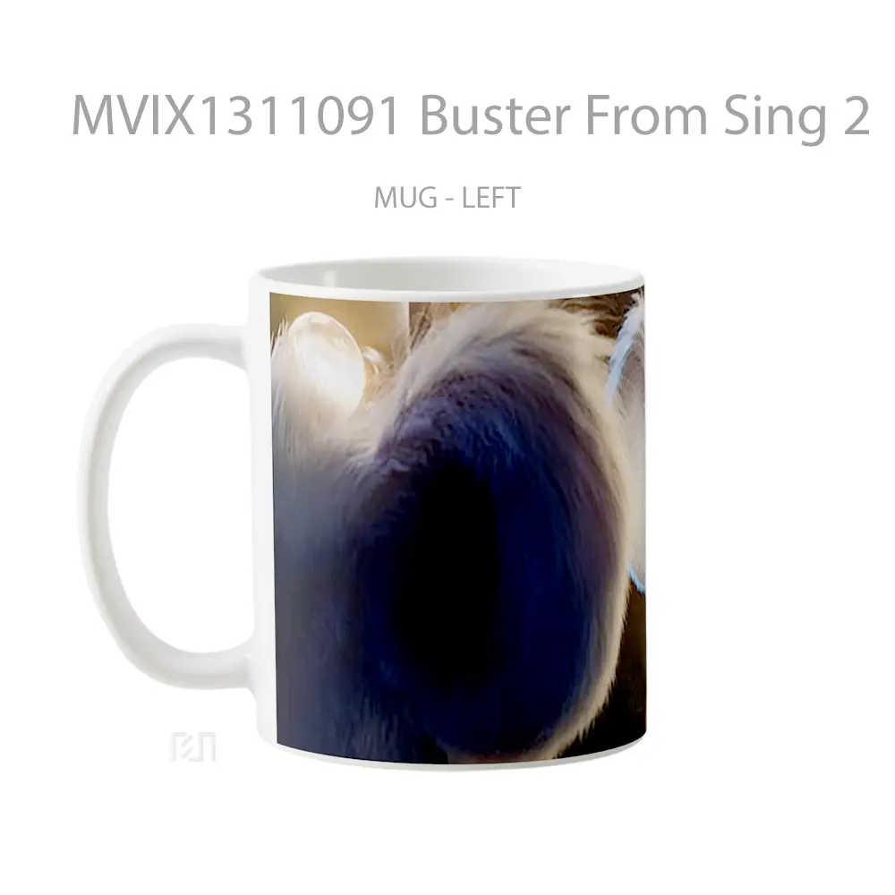 Mug Buster From Sing 2 Gelas Keramik Unik - All-side / Desain