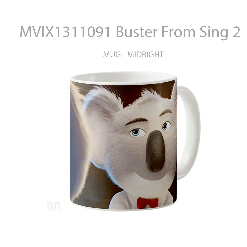 Mug Buster From Sing 2 Gelas Keramik Unik - All-side / Desain
