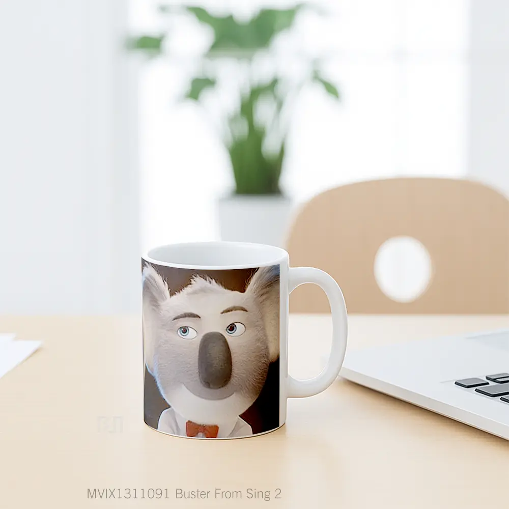 Mug Buster From Sing 2 Gelas Keramik Unik - All-side / Desain