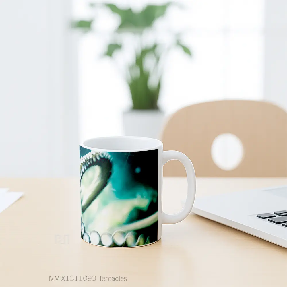 Mug Tentacles Gelas Keramik Unik - All-side / Desain