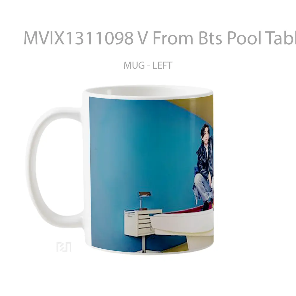 Mug V From Bts Pool Table Gelas Keramik Unik - All-side / Desain
