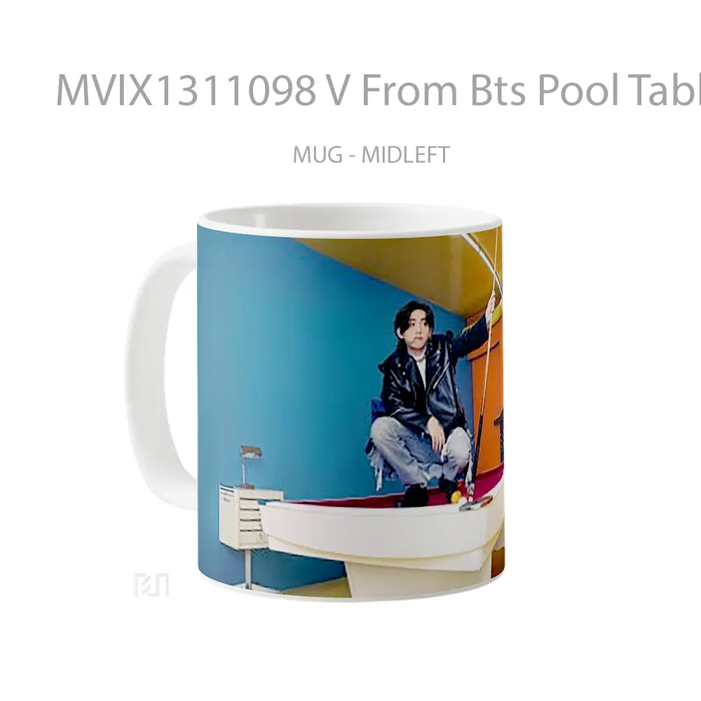 Mug V From Bts Pool Table Gelas Keramik Unik - All-side / Desain
