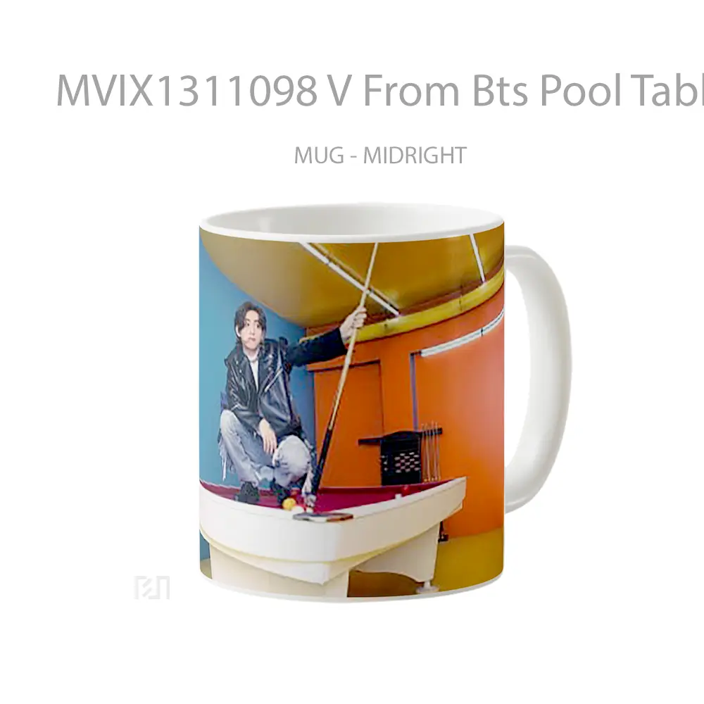 Mug V From Bts Pool Table Gelas Keramik Unik - All-side / Desain