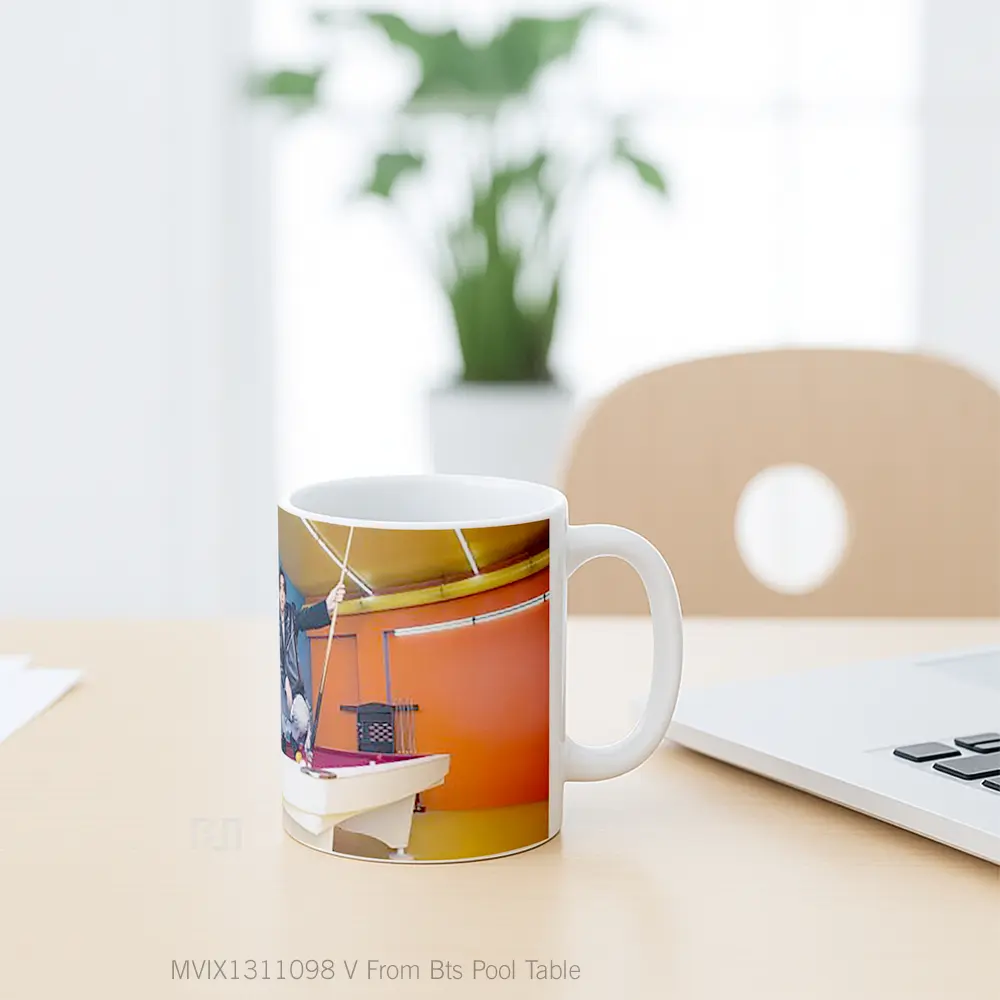 Mug V From Bts Pool Table Gelas Keramik Unik - All-side / Desain