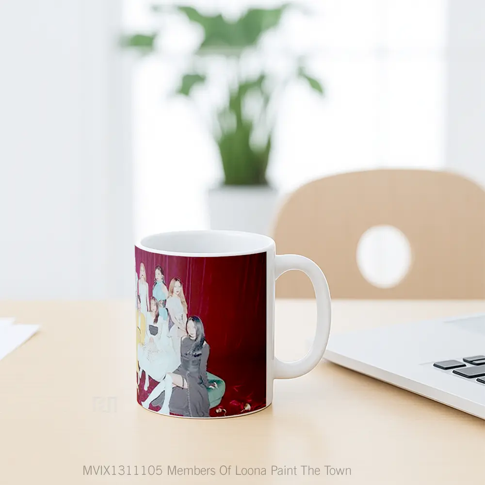 Mug Members Of Loona Paint The Town Gelas Keramik Unik - All-side / Desain