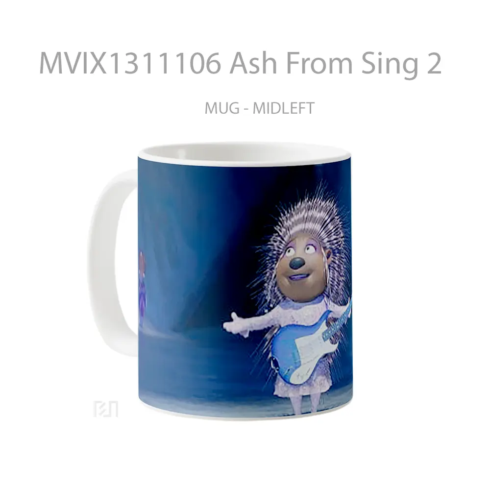 Mug Ash From Sing 2 Gelas Keramik Unik - All-side / Desain