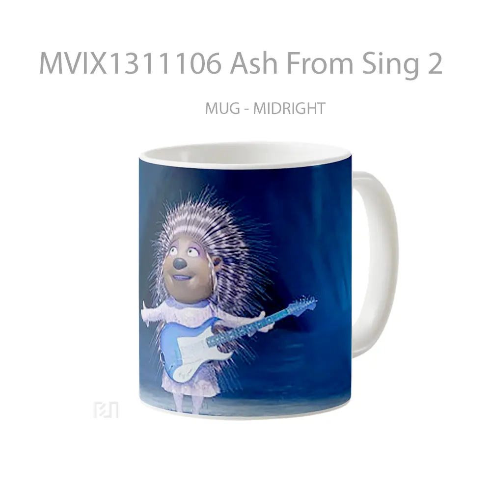 Mug Ash From Sing 2 Gelas Keramik Unik - All-side / Desain