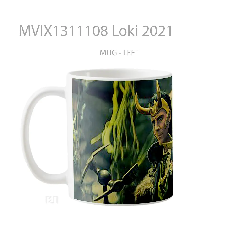 Mug Loki 2021 Gelas Superhero - All-side / Desain