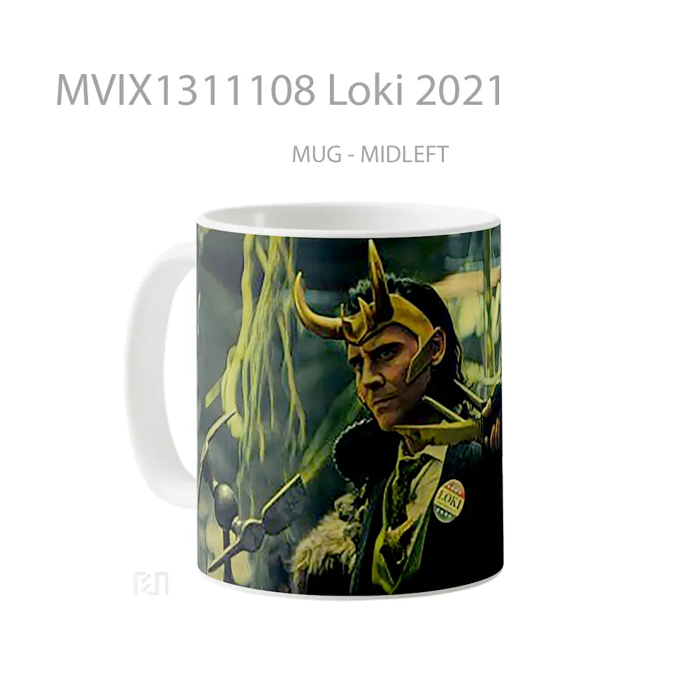 Mug Loki 2021 Gelas Superhero - All-side / Desain