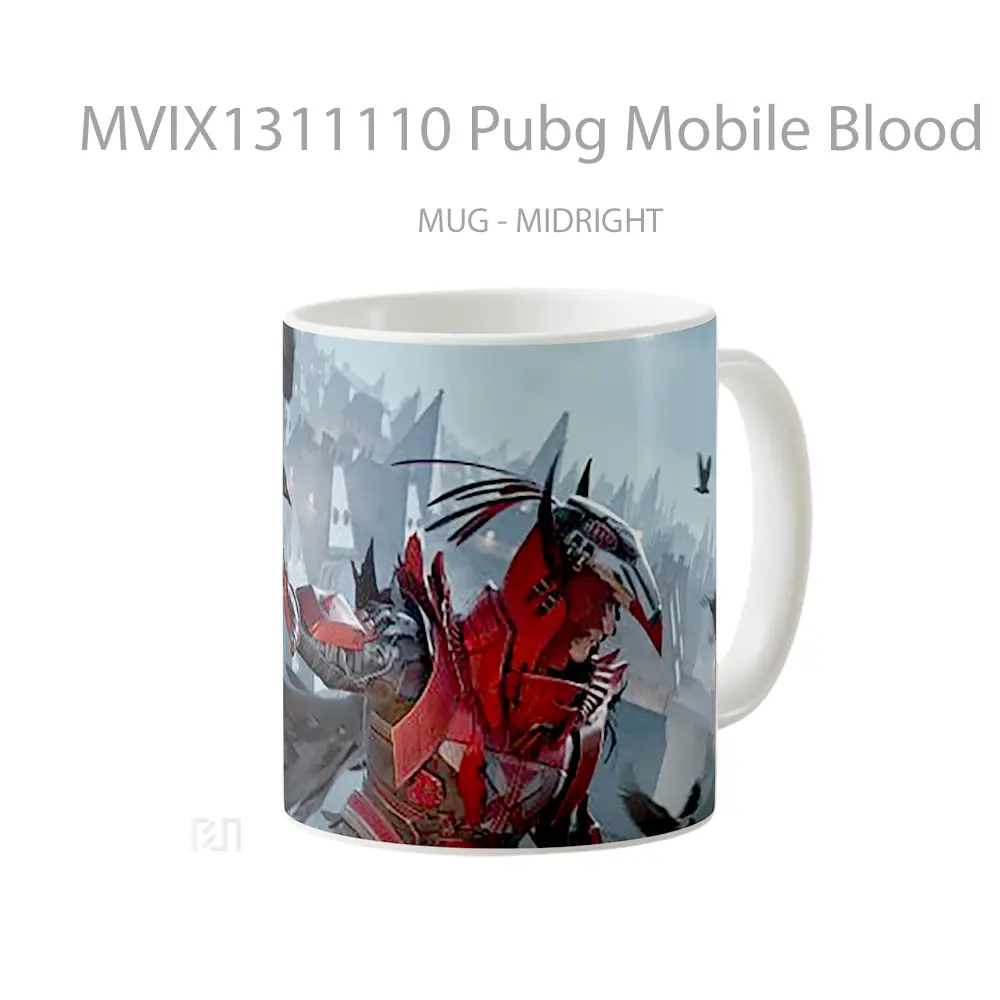Mug Pubg Mobile Blood Raven X Suit Set Skin Outfit Cangkir Gamer - All-side / Desain