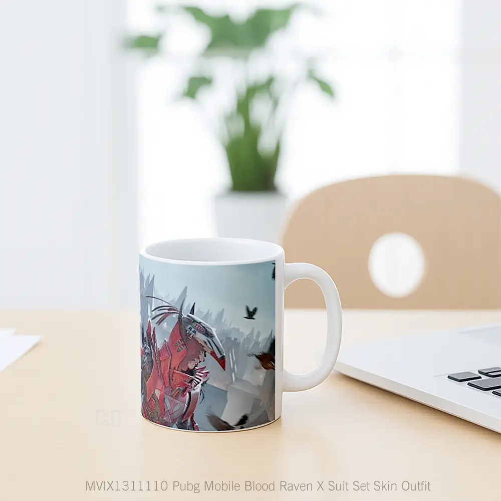 Mug Pubg Mobile Blood Raven X Suit Set Skin Outfit Cangkir Gamer - All-side / Desain
