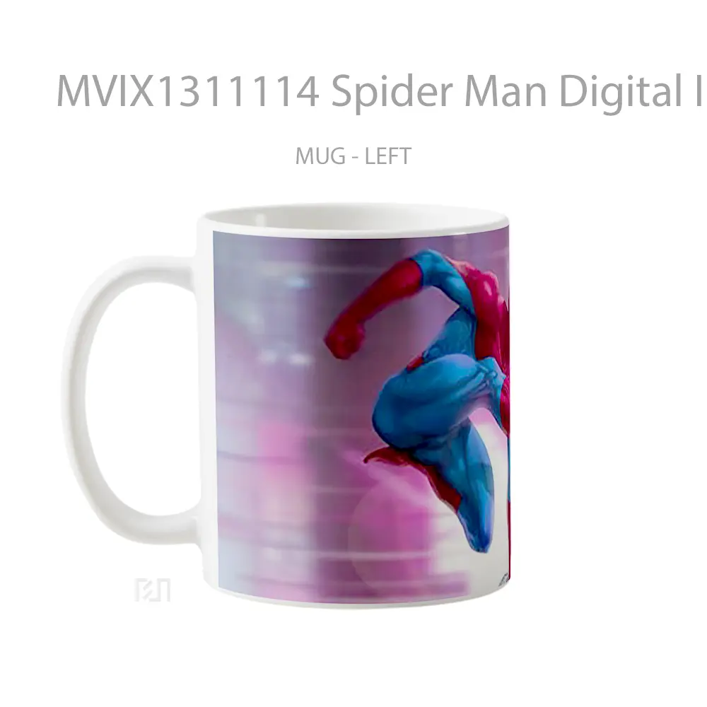 Mug Spider Man Digital Illustration Gelas Superhero - All-side / Desain