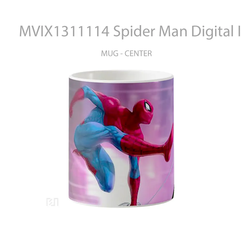 Mug Spider Man Digital Illustration Gelas Superhero