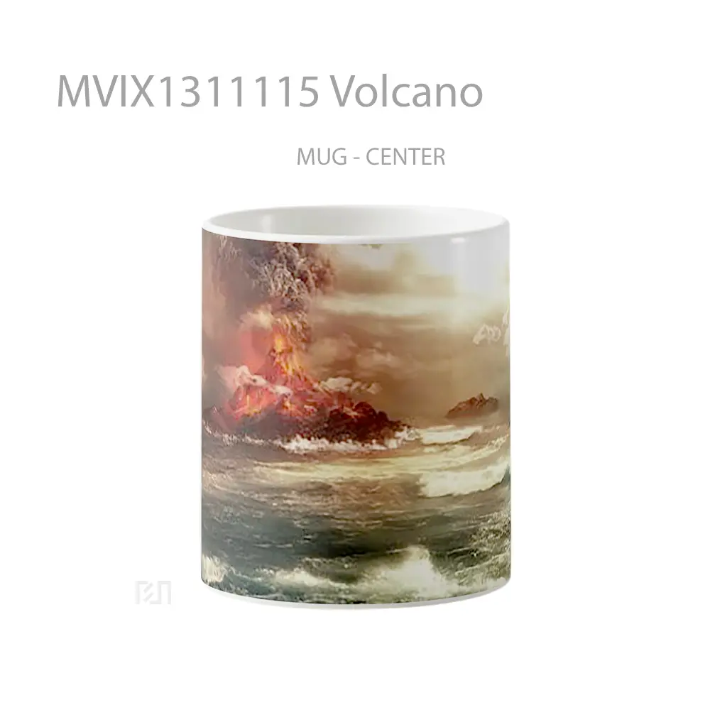 Mug Volcano Gelas Keramik Unik