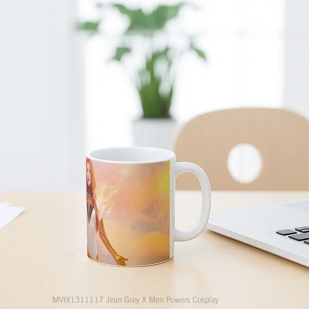 Mug Jean Grey X Men Powers Cosplay Gelas Keramik Unik - All-side / Desain