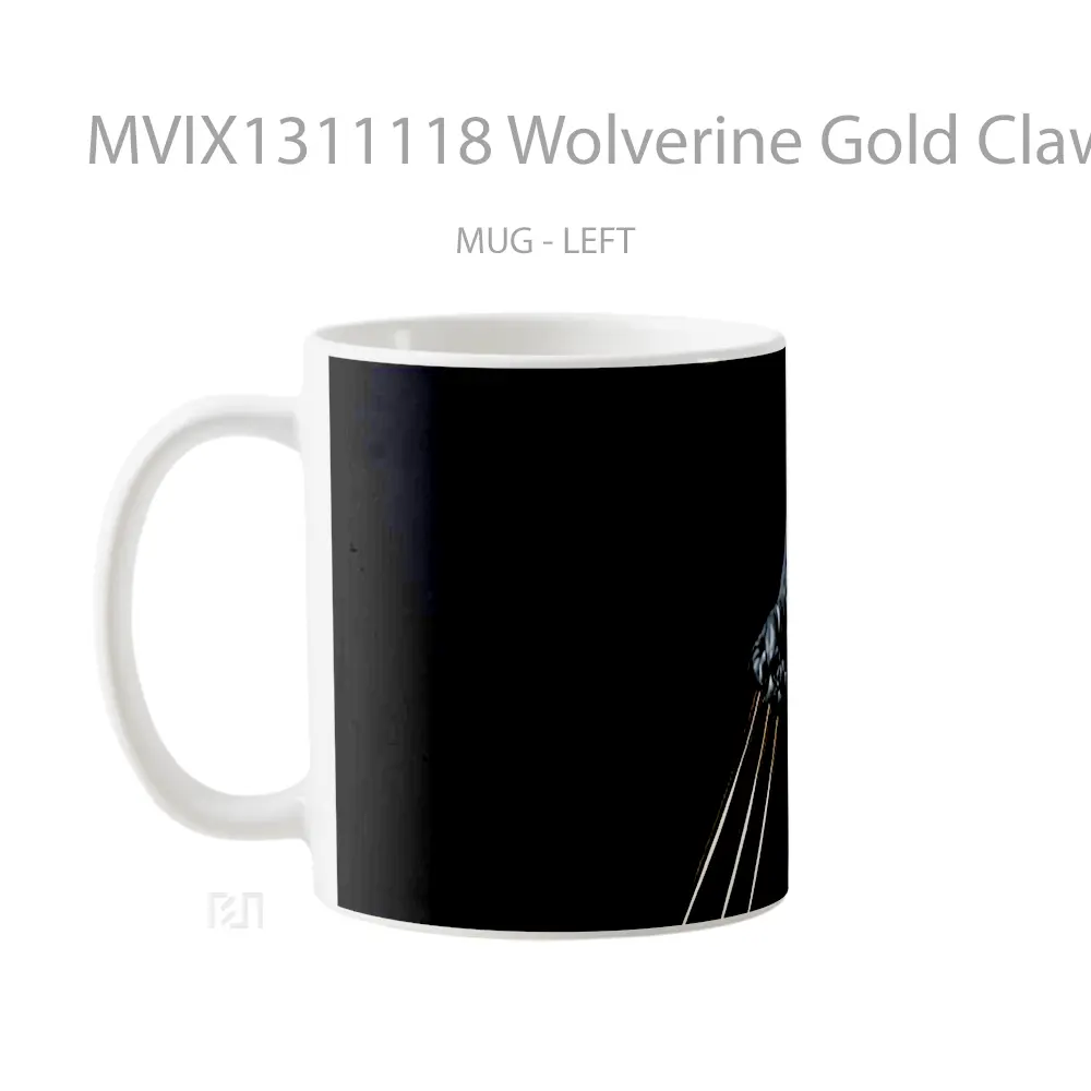 Mug Wolverine Gold Claws Gelas Superhero - All-side / Desain