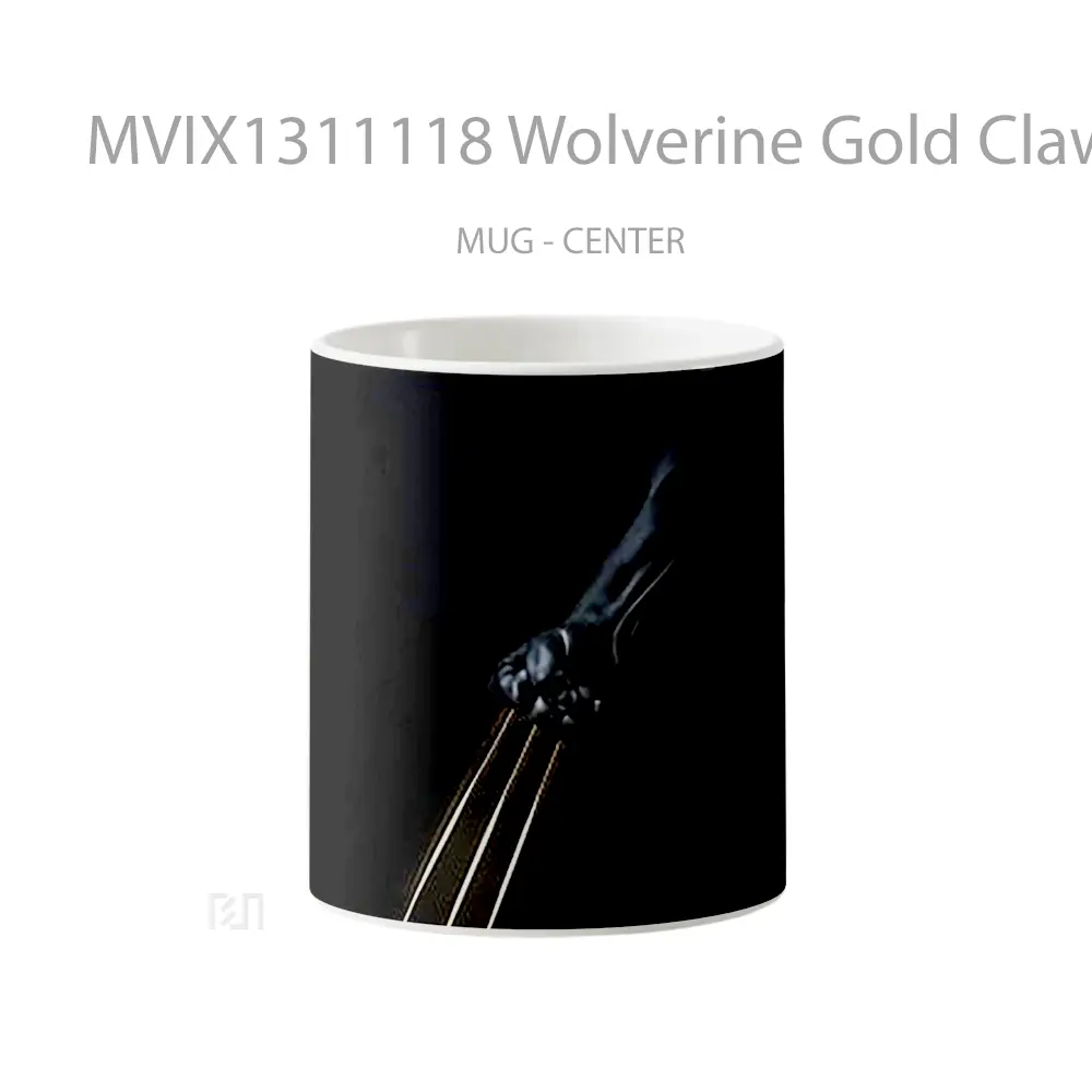 Mug Wolverine Gold Claws Gelas Superhero