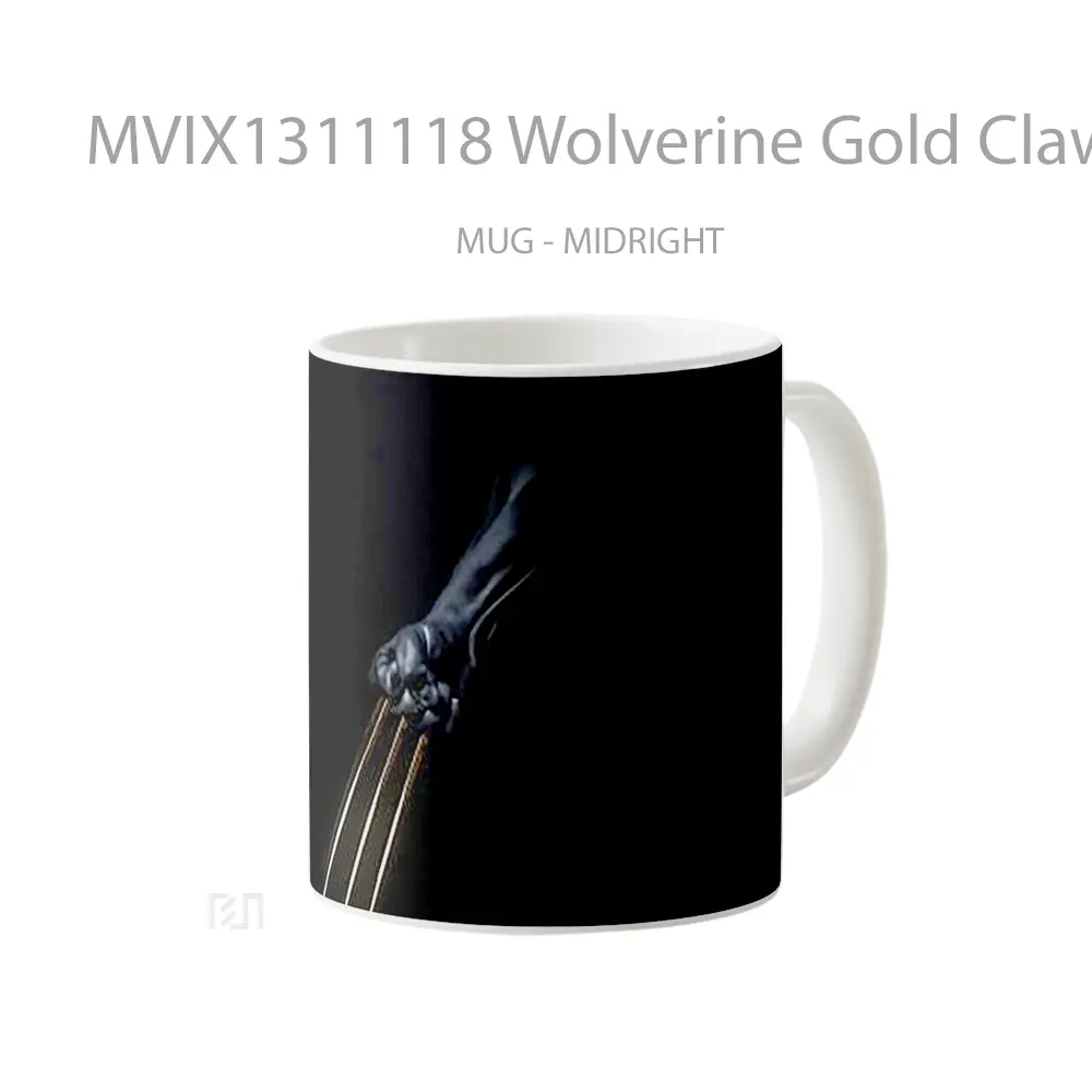 Mug Wolverine Gold Claws Gelas Superhero - All-side / Desain