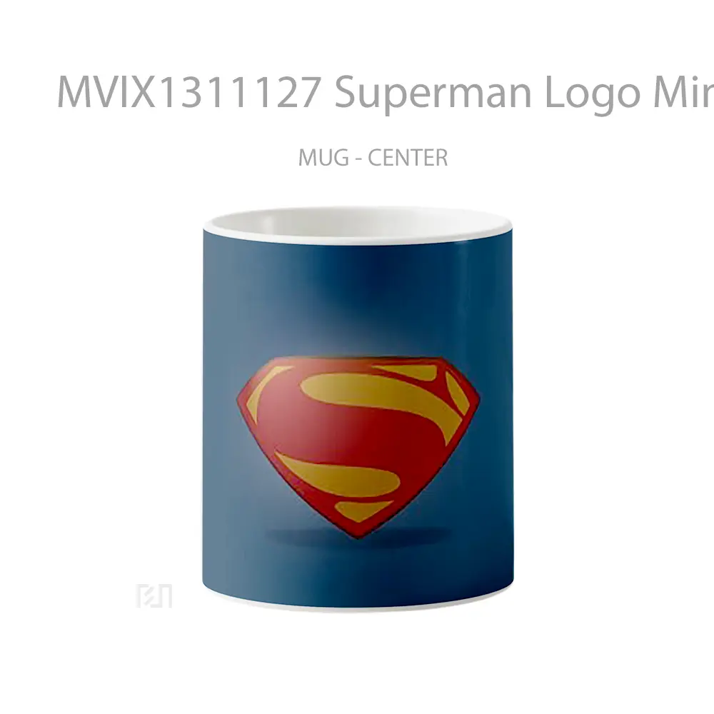 Mug Superman Logo Minimal Gelas Superhero