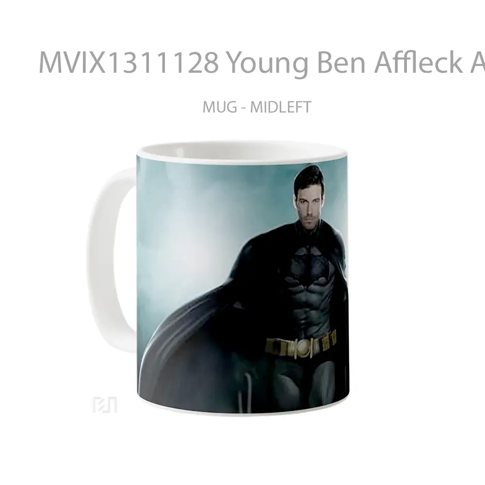 Mug Young Ben Affleck As Batman Gelas Superhero - All-side / Desain