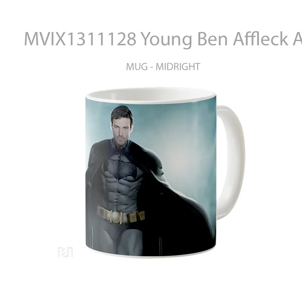 Mug Young Ben Affleck As Batman Gelas Superhero - All-side / Desain