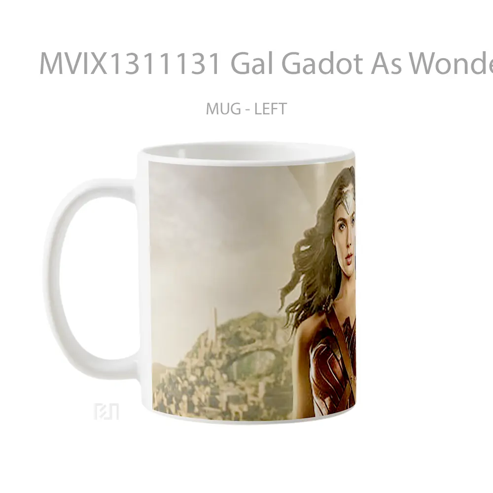 Mug Gal Gadot As Wonder Woman 84 Gelas Superhero - All-side / Desain