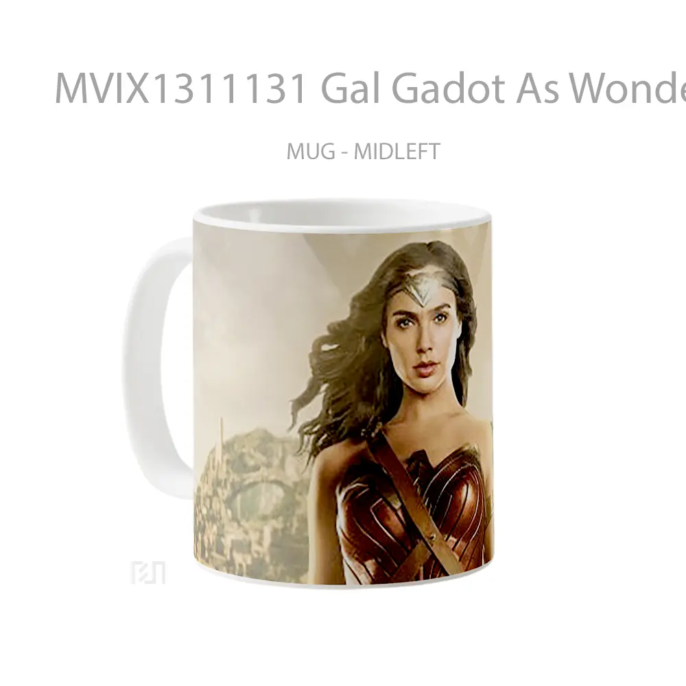 Mug Gal Gadot As Wonder Woman 84 Gelas Superhero - All-side / Desain