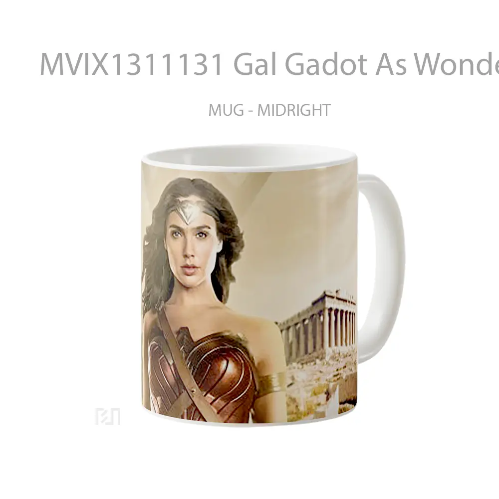 Mug Gal Gadot As Wonder Woman 84 Gelas Superhero - All-side / Desain