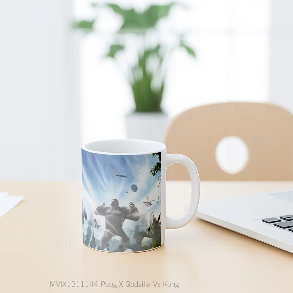 Mug Pubg X Godzilla Vs Kong Cangkir Gamer - All-side / Desain
