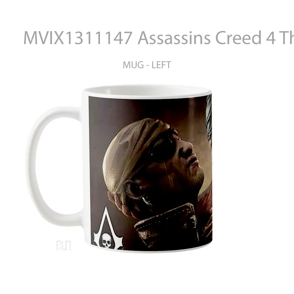 Mug Assassins Creed 4 The Rebel Cangkir Gamer - All-side / Desain