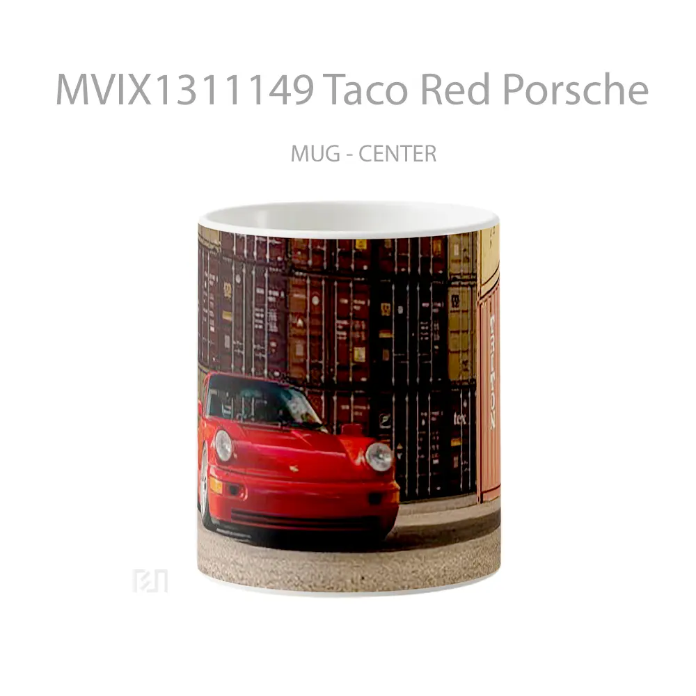Mug Taco Red Porsche Cangkir Mobil