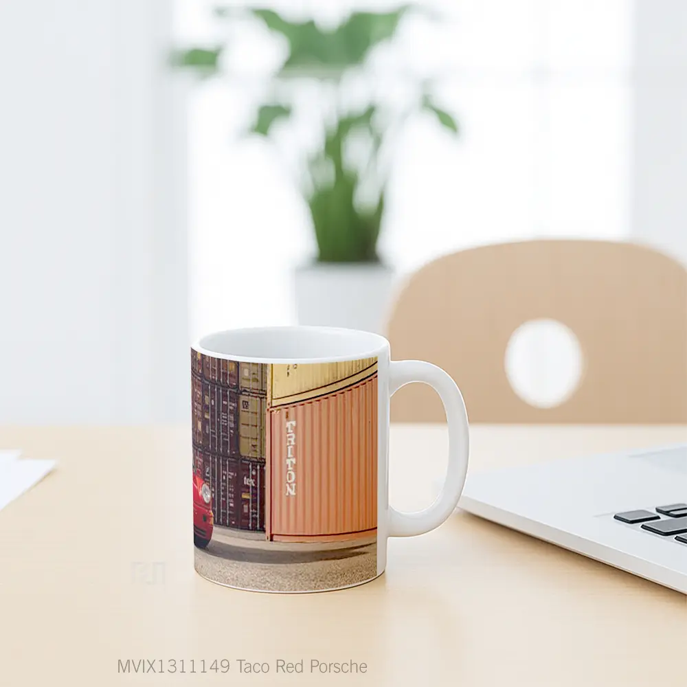 Mug Taco Red Porsche Cangkir Mobil - All-side / Desain