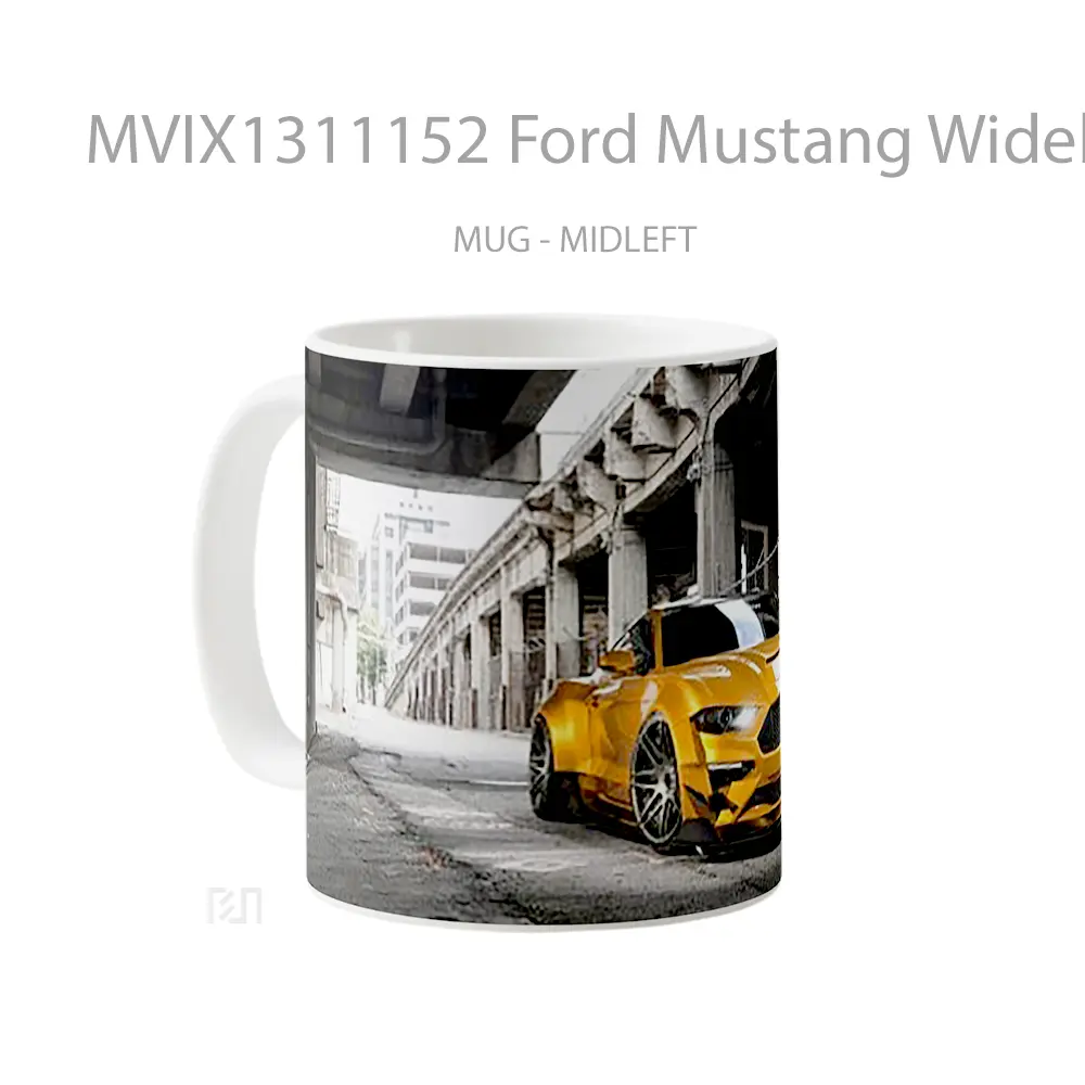 Mug Ford Mustang Wideboy Cgi Cangkir Mobil - All-side / Desain