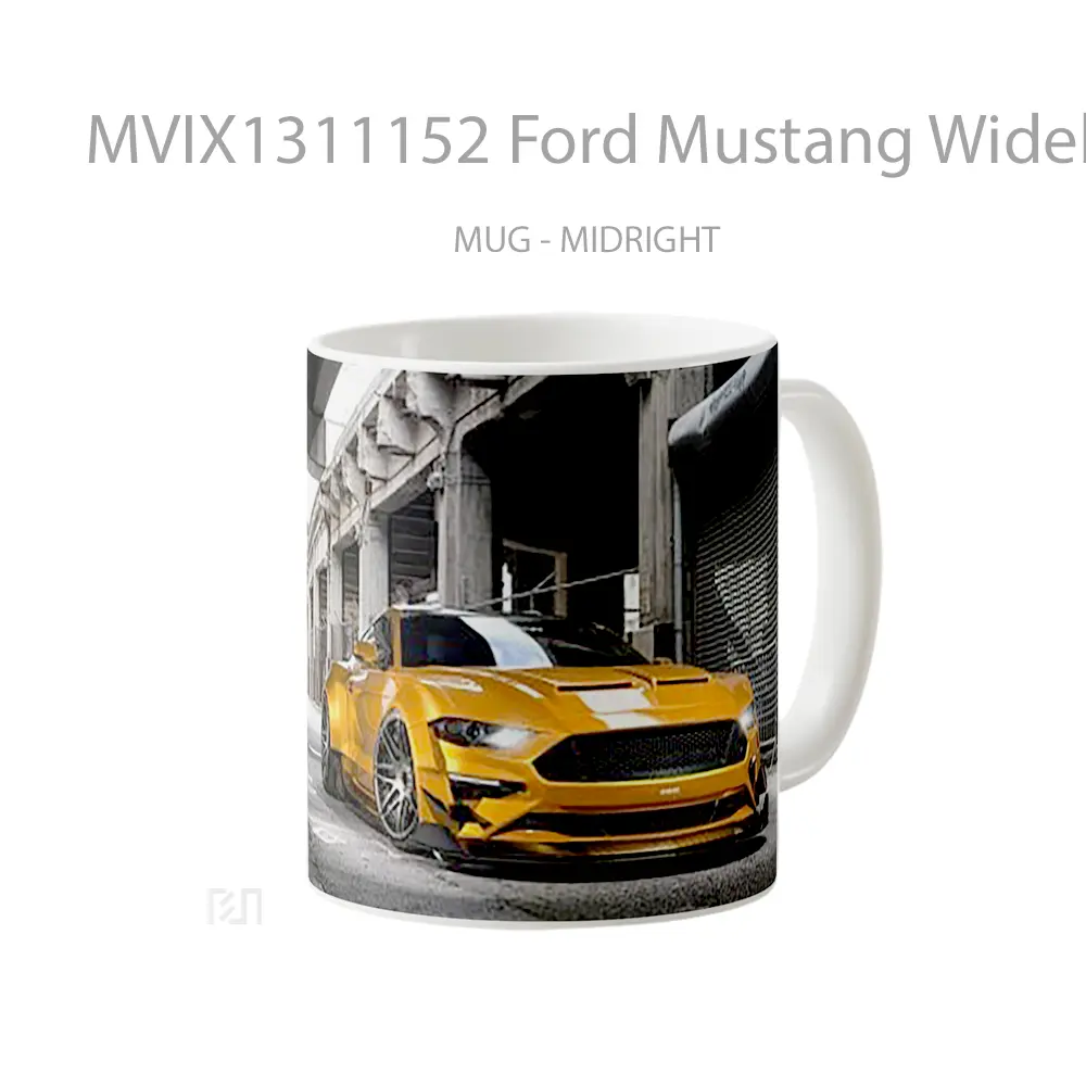 Mug Ford Mustang Wideboy Cgi Cangkir Mobil - All-side / Desain