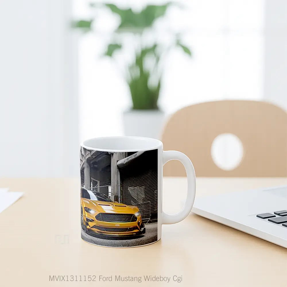 Mug Ford Mustang Wideboy Cgi Cangkir Mobil - All-side / Desain