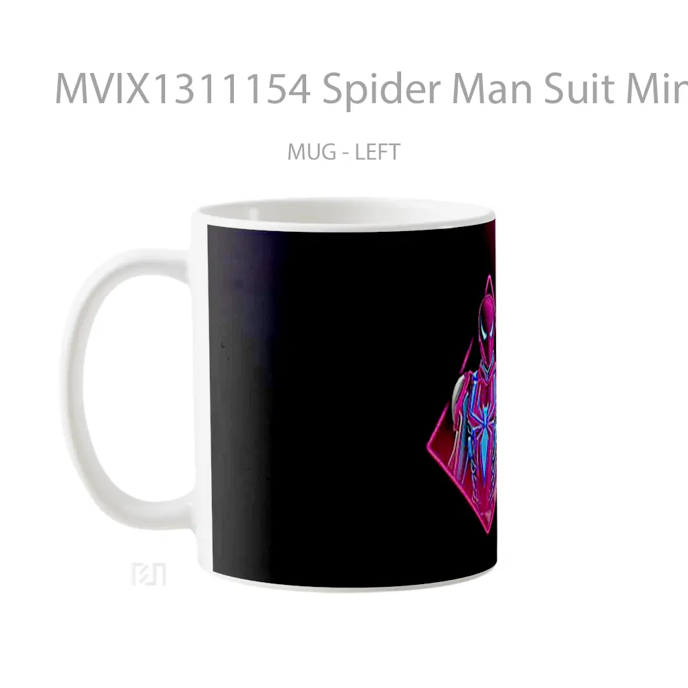 Mug Spider Man Suit Minimal Gelas Superhero - All-side / Desain