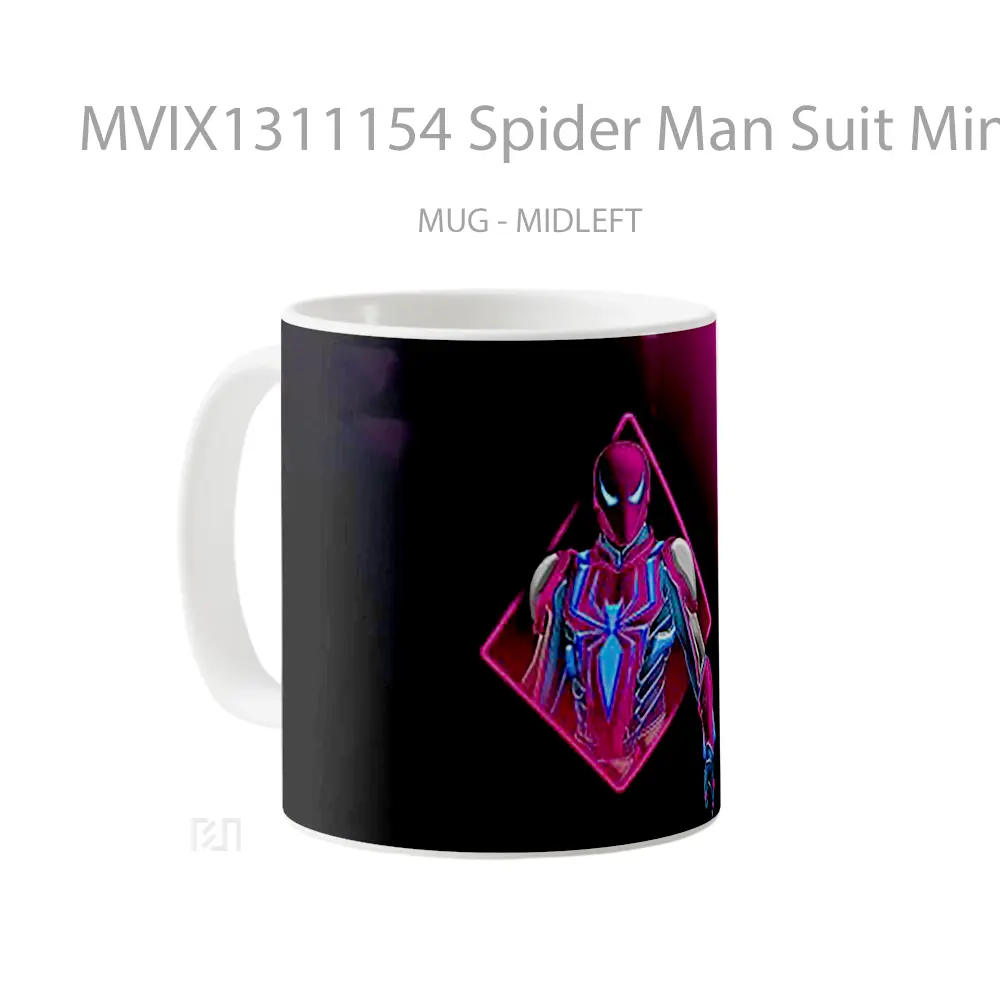 Mug Spider Man Suit Minimal Gelas Superhero - All-side / Desain