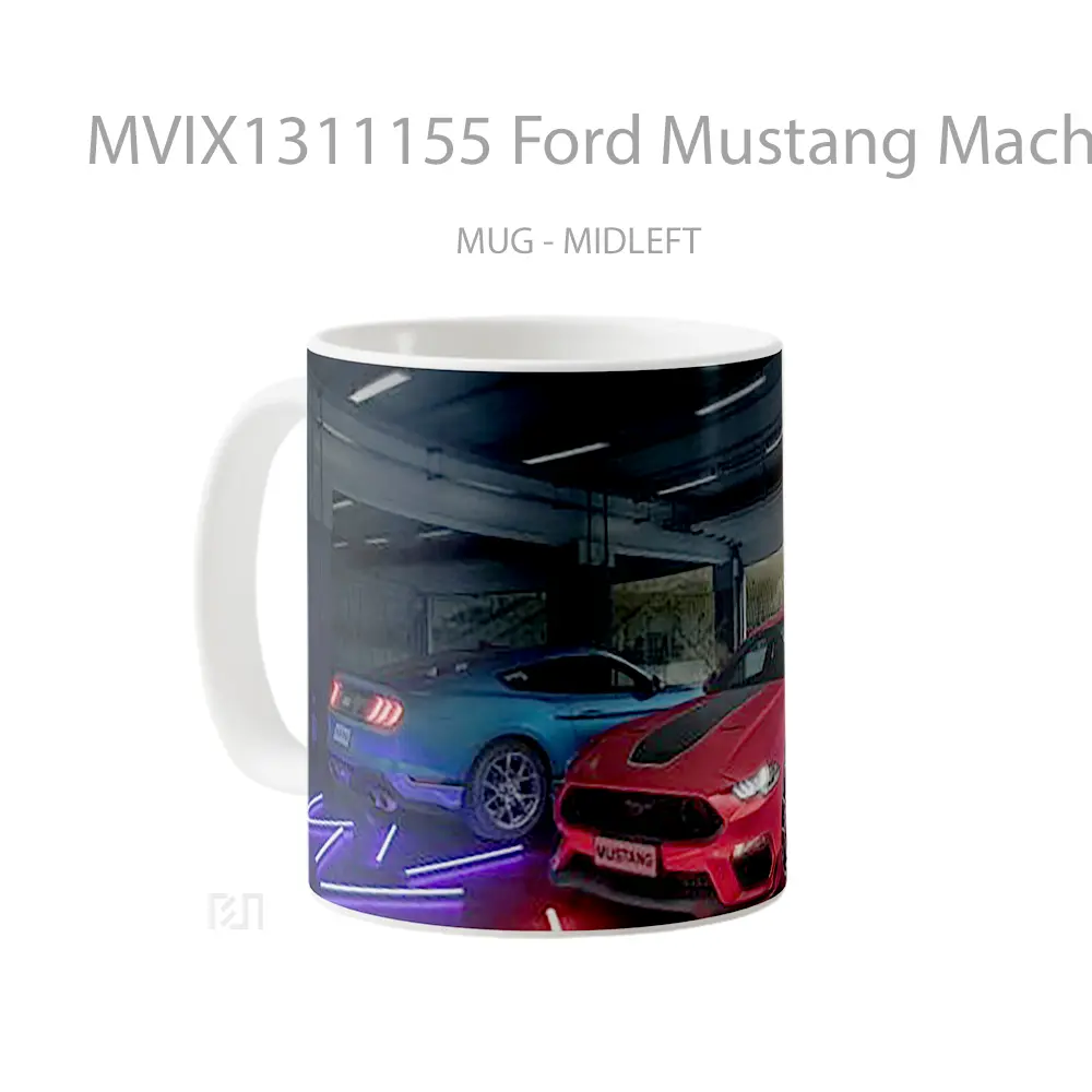 Mug Ford Mustang Mach 1 Cangkir Mobil - All-side / Desain