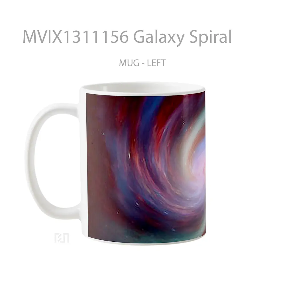 Mug Galaxy Spiral Gelas Astronomi - All-side / Desain