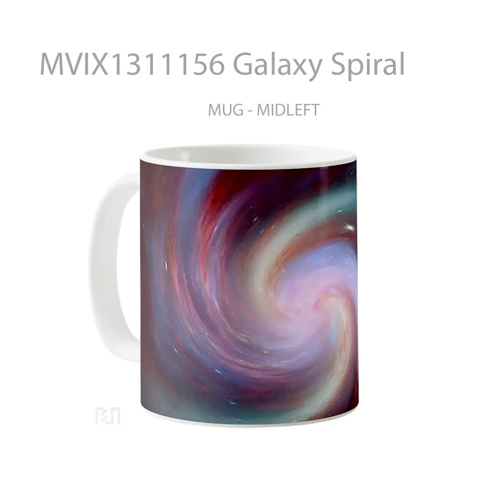Mug Galaxy Spiral Gelas Astronomi - All-side / Desain