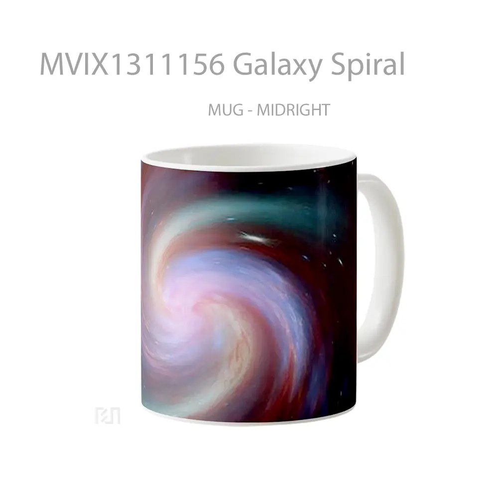 Mug Galaxy Spiral Gelas Astronomi - All-side / Desain