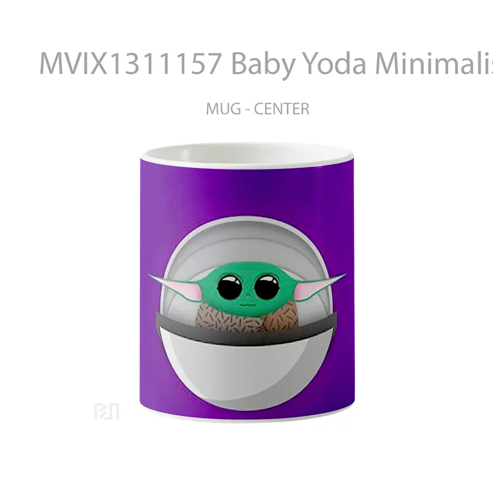 Mug Baby Yoda Minimalist Gelas Star Wars