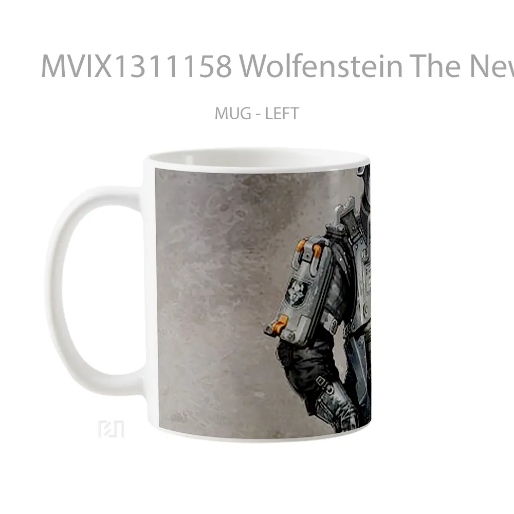 Mug Wolfenstein The New Order Gelas Keramik Unik - All-side / Desain