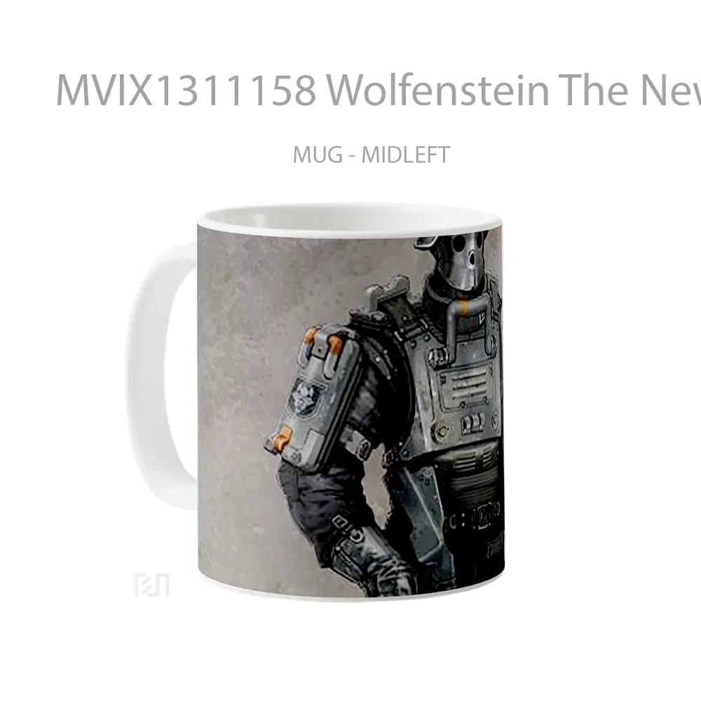 Mug Wolfenstein The New Order Gelas Keramik Unik - All-side / Desain