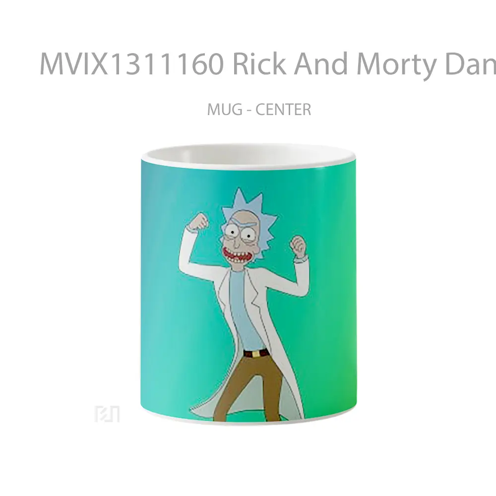 Mug Rick And Morty Dancing Gelas Kartun