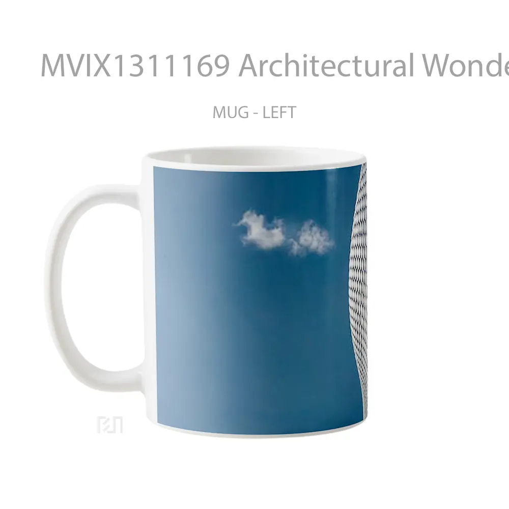 Mug Architectural Wonder Gelas Keramik Unik - All-side / Desain
