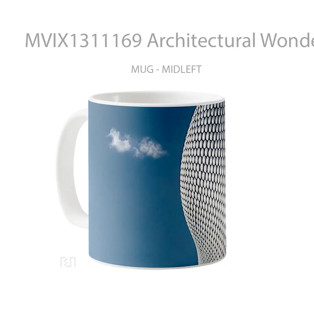 Mug Architectural Wonder Gelas Keramik Unik - All-side / Desain