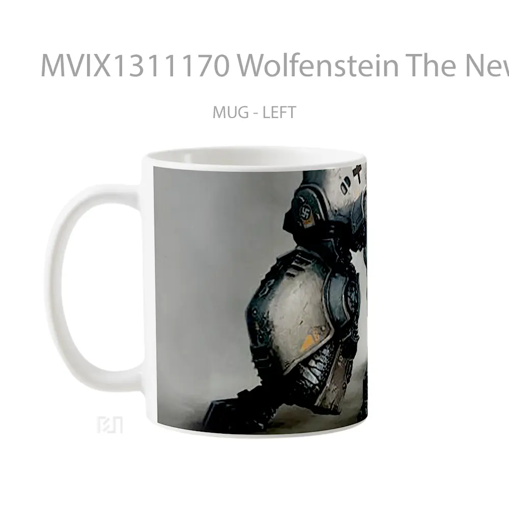 Mug Wolfenstein The New Order Artwork Gelas Seni Modern - All-side / Desain