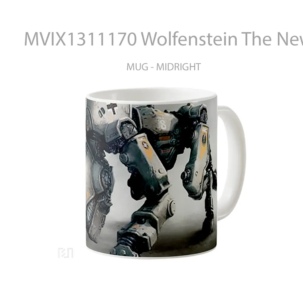 Mug Wolfenstein The New Order Artwork Gelas Seni Modern - All-side / Desain