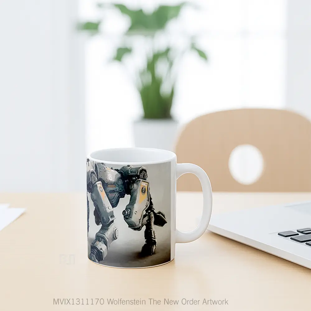 Mug Wolfenstein The New Order Artwork Gelas Seni Modern - All-side / Desain